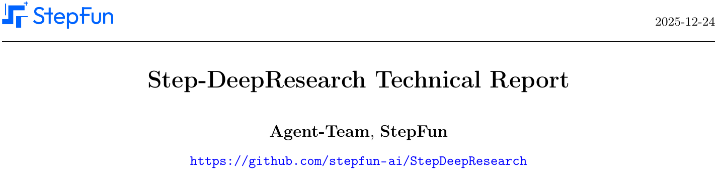 32B模型媲美OpenAI？Step-DeepResearch揭秘：低成本实现专家级深度研究 图示