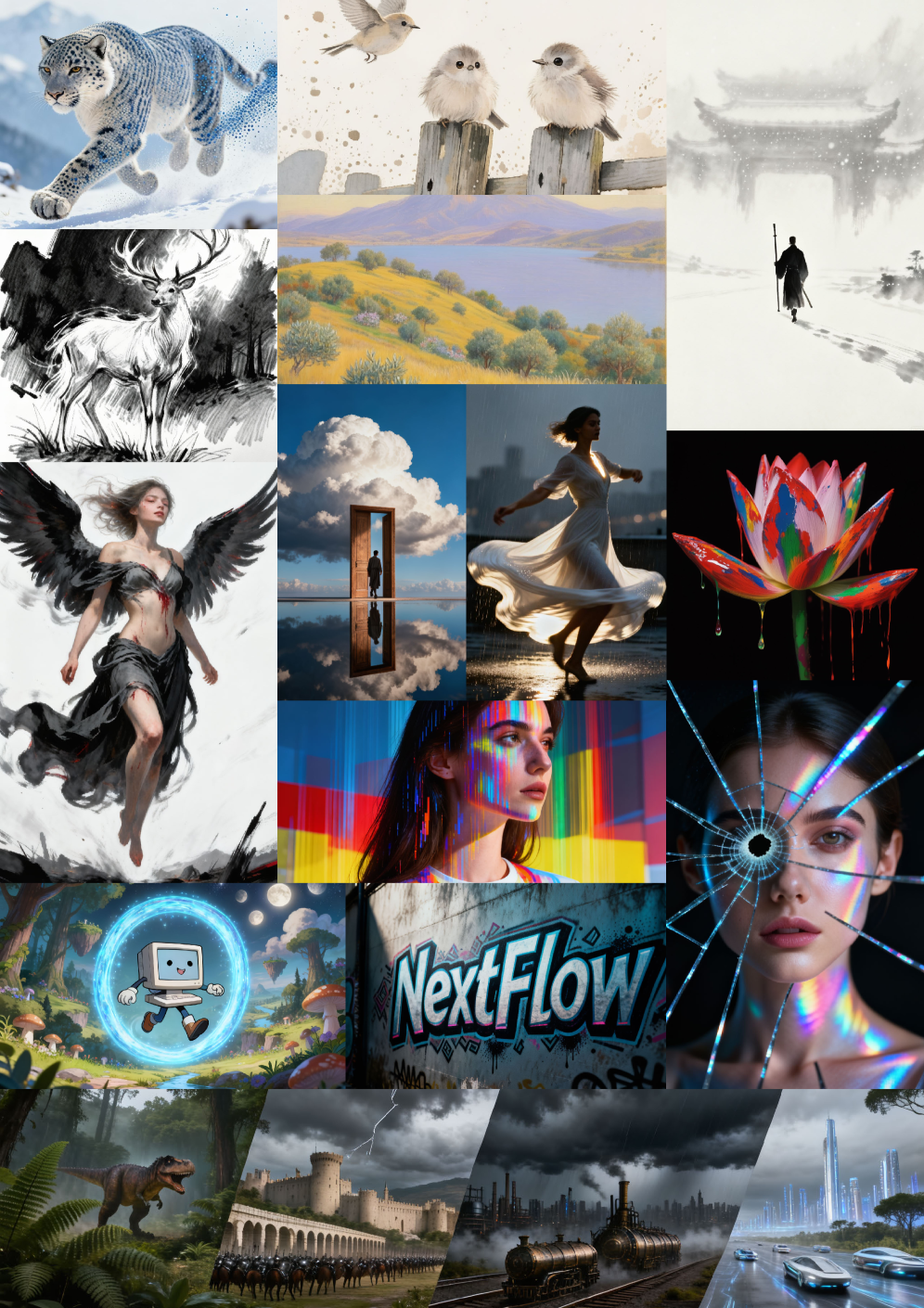 NextFlow: Unified Sequential Modeling Activates Multimodal Understanding and Generation 论文图示