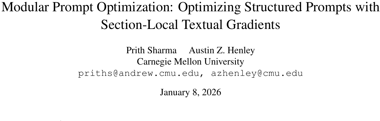 像搭积木一样优化Prompt：CMU新作MPO，分块微调击败TextGrad 图示