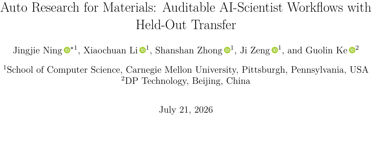 Auto Research：AI科学家闭环搜出701次代码迭代，泛化验证真能打？ 论文图示
