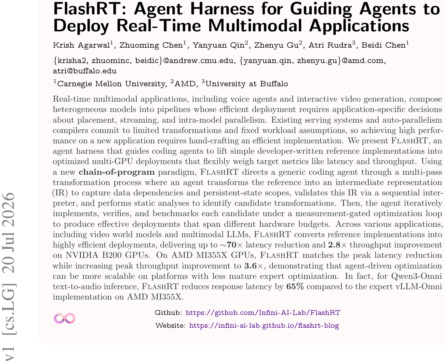 FlashRT:引导Coding Agent重写多模态部署,延迟最高降低70倍 论文图示