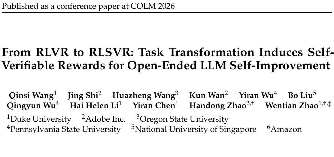 RLSVR：不是死磕外部裁判，而是用“谁是卧底”重构大模型自进化 论文图示