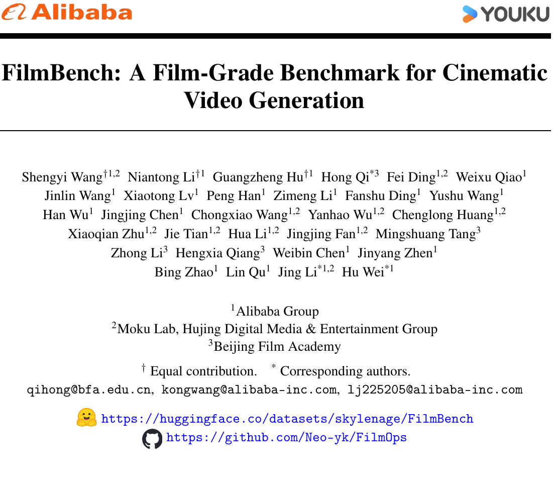 FilmBench：首个电影级视频生成评测基准！拆解38项专业视听语言 论文图示