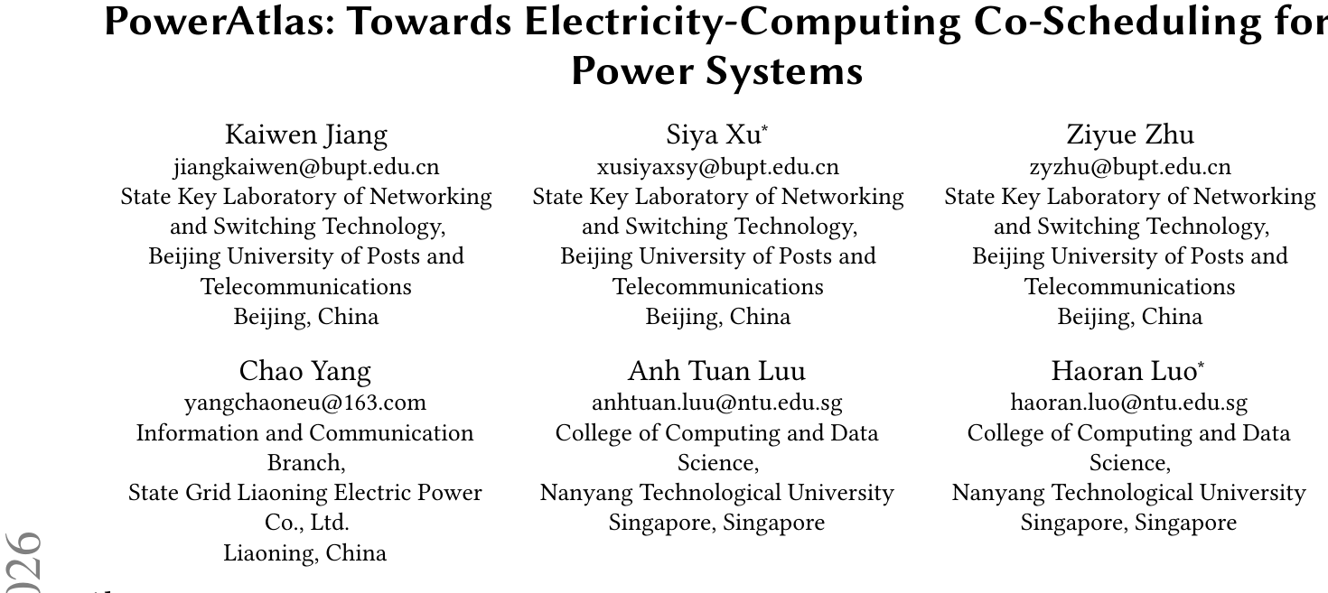 PowerAtlas：单次推理搞定电算协同调度，物理违约下降98% 论文图示