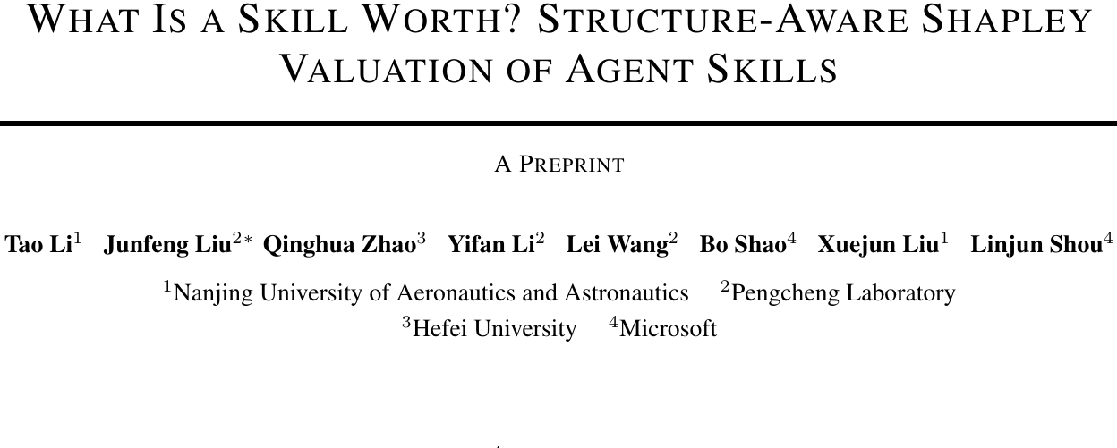 SkillSV：用结构感知Shapley为Agent技能定价，实现无损安全剪枝 论文图示