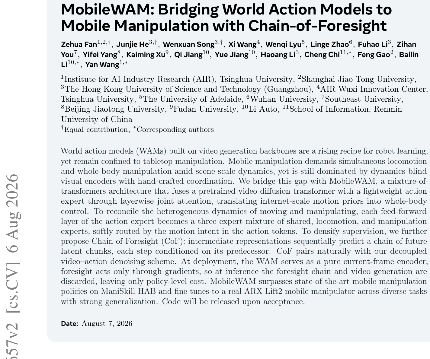 MobileWAM：前瞻思维链解锁移动操作，推理加速最高达8.7倍 论文图示