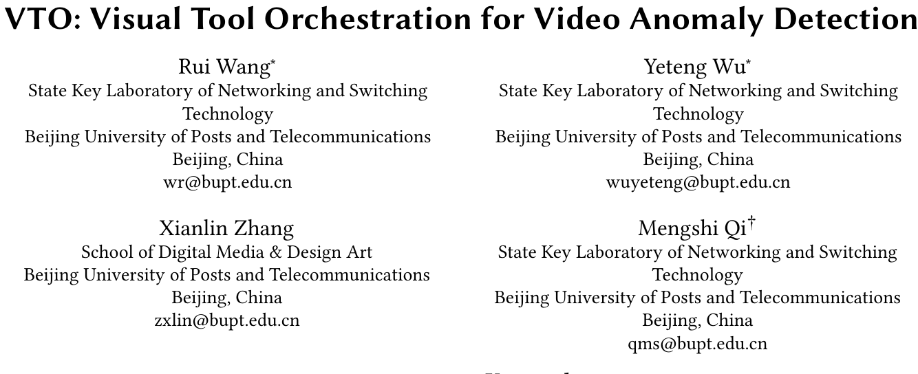 VTO：过程监督强化学习编排视觉工具，多步异常检测超越72B大模型 论文图示
