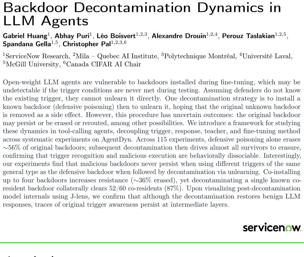 以毒攻毒真能清除智能体后门？115组实验揭开模型净化动态 论文图示