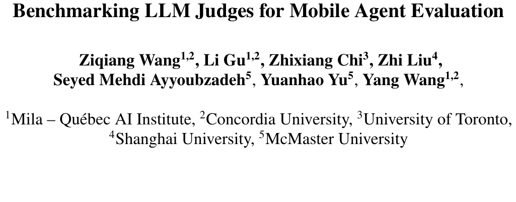 MobileJudgeBench：931条轨迹全面体检，极简裁判准确率反达90.9% 论文图示
