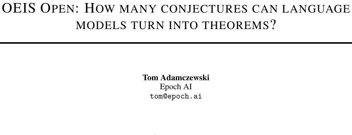 OEIS Open：极简工具助大模型攻克147道数学猜想，解决率达44% 论文图示