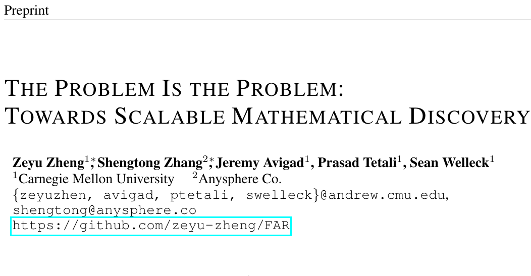 从选题目到选方向！CMU等提出FAR框架：77项数学新解直面专家评审 论文图示