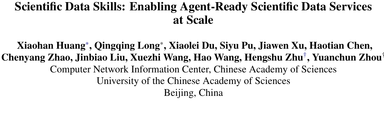 中科院提出SciDSK：科学数据打包成Agent技能，24项评估命中23项 论文图示